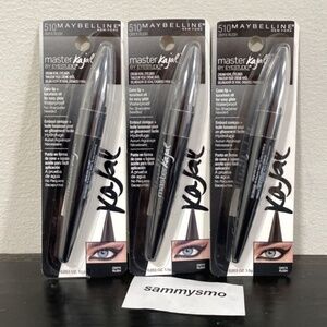 Maybelline Eye Studio Master Kajal Cream Kohl Eyeliner #510 ONYX RUSH x3